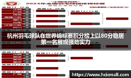 杭州羽毛球队在世界锦标赛积分榜上以80分稳居第一名展现强劲实力