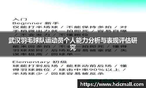 武汉羽毛球队运动员个人能力分析与表现评估研究