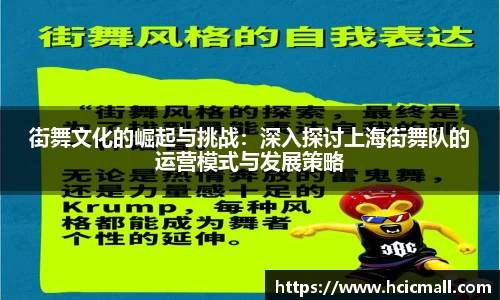 街舞文化的崛起与挑战：深入探讨上海街舞队的运营模式与发展策略